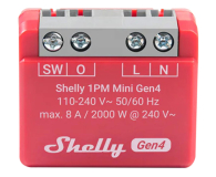 Inteligentny sterownik Shelly Sterownik  1PM Mini Gen4 Zigbee/Matter